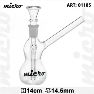 Micro Glass Bong 85 | 14 cm hoch | 14,4 mm Schliff
