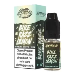 Mistress: Blue Razz Lemon NicSalt Liquid by Mistress Vape Juice 10ml / 20mg