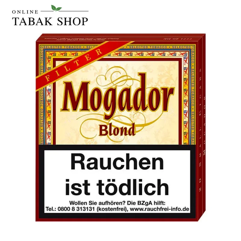 Mogador Blond Filter Zigarillos 20er Packung
