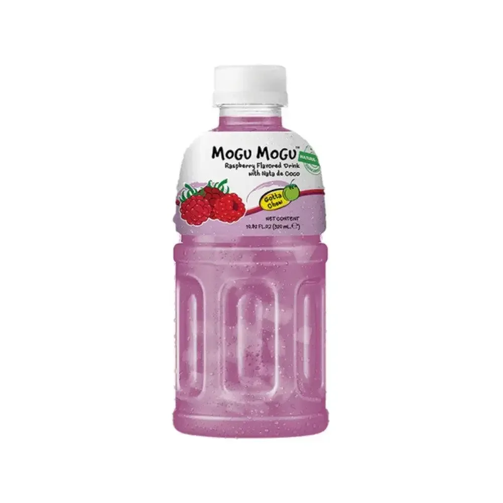 Mogu Mogu Raspberry Getränk Mit Nata De Coco – 6 * 320 ML.