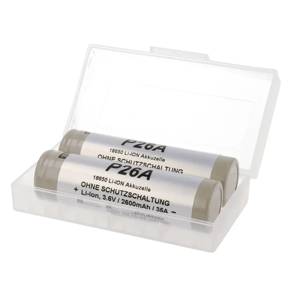 Molicel – Doppel-Pack 2x INR18650 P26A 2600mAh