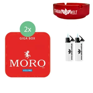 Moro Tabak 2 x 245 g mit Aschenbecher