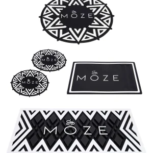 Moze Untersetzer Set White