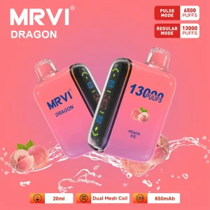 MRVI Dragon 13K Züge Einweg E Zigarette Dual Mesh Digital Display
