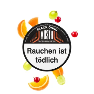 Must H Black Orng 125g Shisha Tabak - Shisha Tabak
