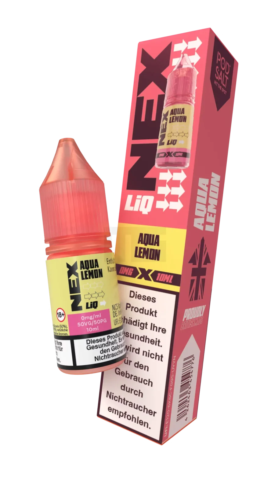 NexLiq – Aqua Lemon – Nikotinsalz-Liquid – 10ml – 0mg
