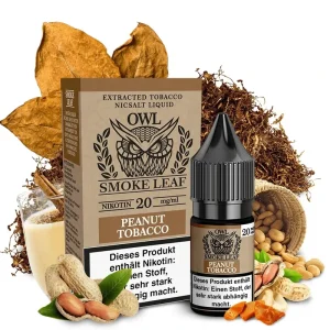 Nikotinsalz Liquid Peanut Tobacco – OWL Smoke Leaf
