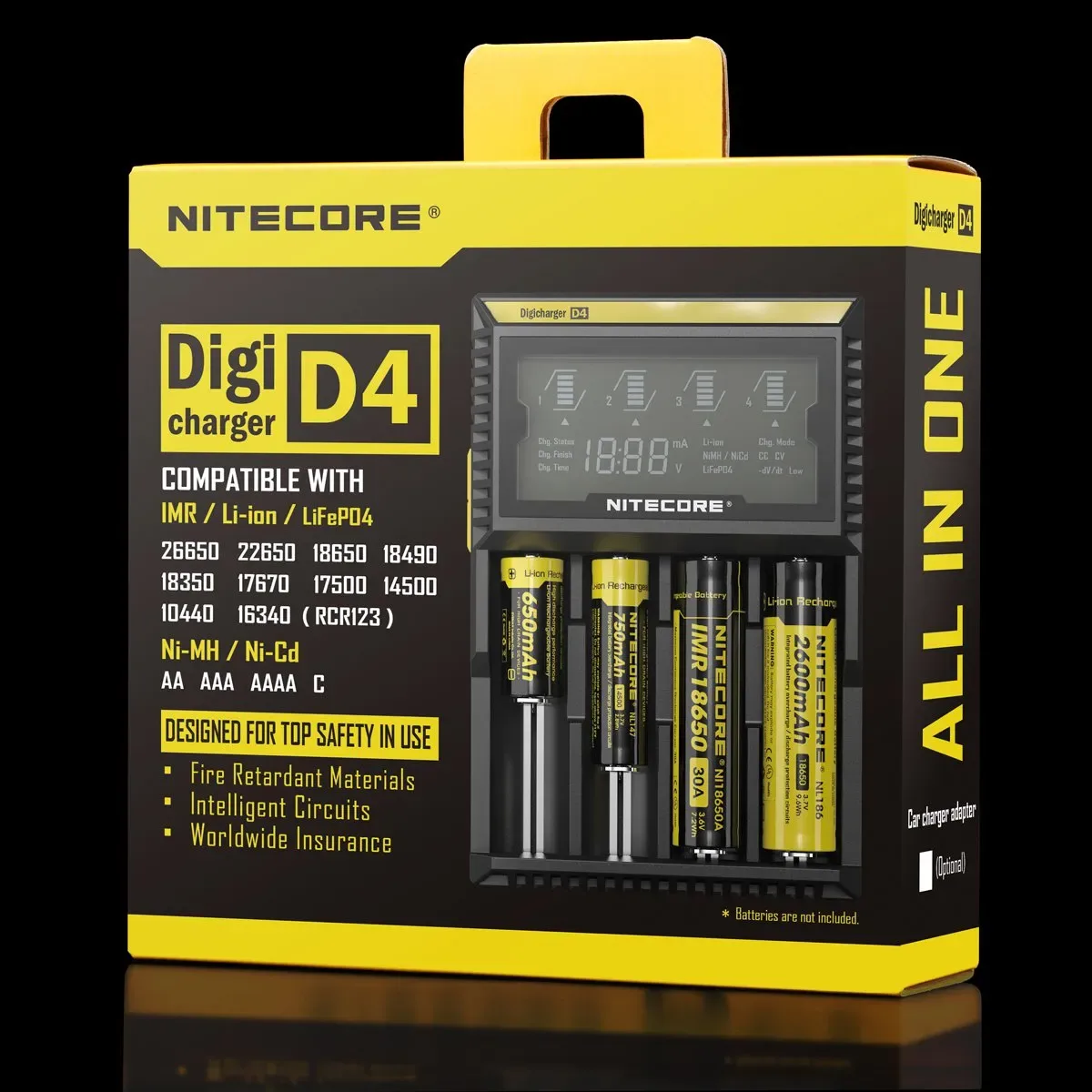 Nitecore Digicharger D4 – Ladestation 4-Fach