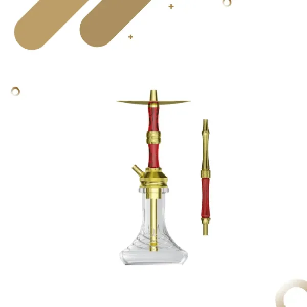 NZ Shisha Butterfly XS – Gold/Red/Black