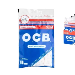 OCB Drehfilter Slim mit Klebestreifen 6mm, Beutel á 120 Filter