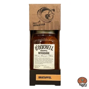 O’Donnell Bratapfel Moonshine Likör, mit Ausgießer, 25% Vol. 0,7 l