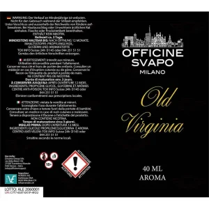 Officine Svapo Milano – Old Virginia Flavor 40ml