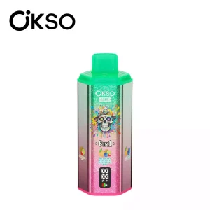 OKSO 6IN1 120k 120K Züge Einweg E Zigarette Mesh Coil Digital Display