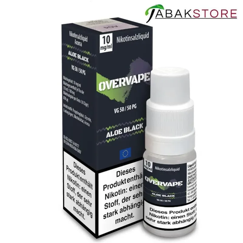 Overvape – Aloe Black – Liquid 10ml – 10 mg/ml