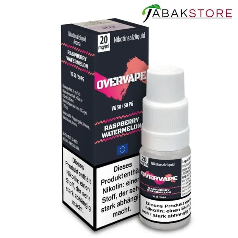 Overvape – Raspberry Watermelon – Liquid 10ml – 20 mg/ml