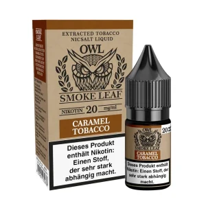 OWL – Caramel Tobacco – NicSalt (Nikotinsalzliquid, 10 ml, 50 PG / 50 VG)
