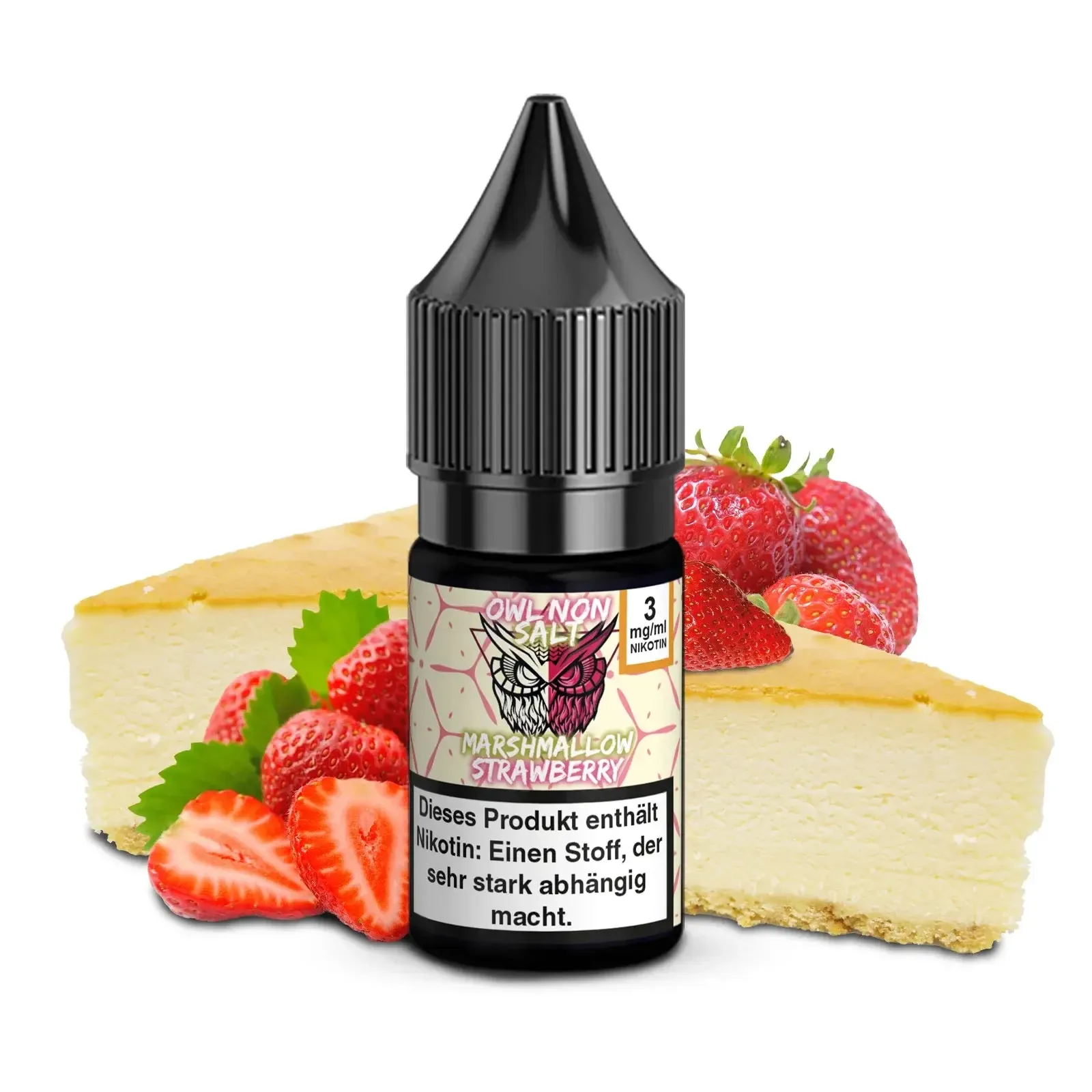 OWL Non SALT – Marshmallow Strawberry 10ml Liquid