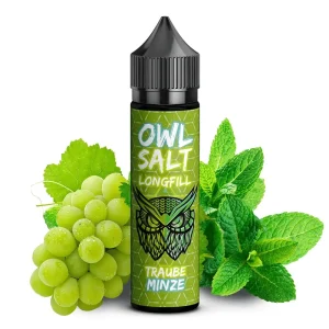 OWL Salt Aroma Longfill – Traube Minze – 10ml in 60ml Flasche