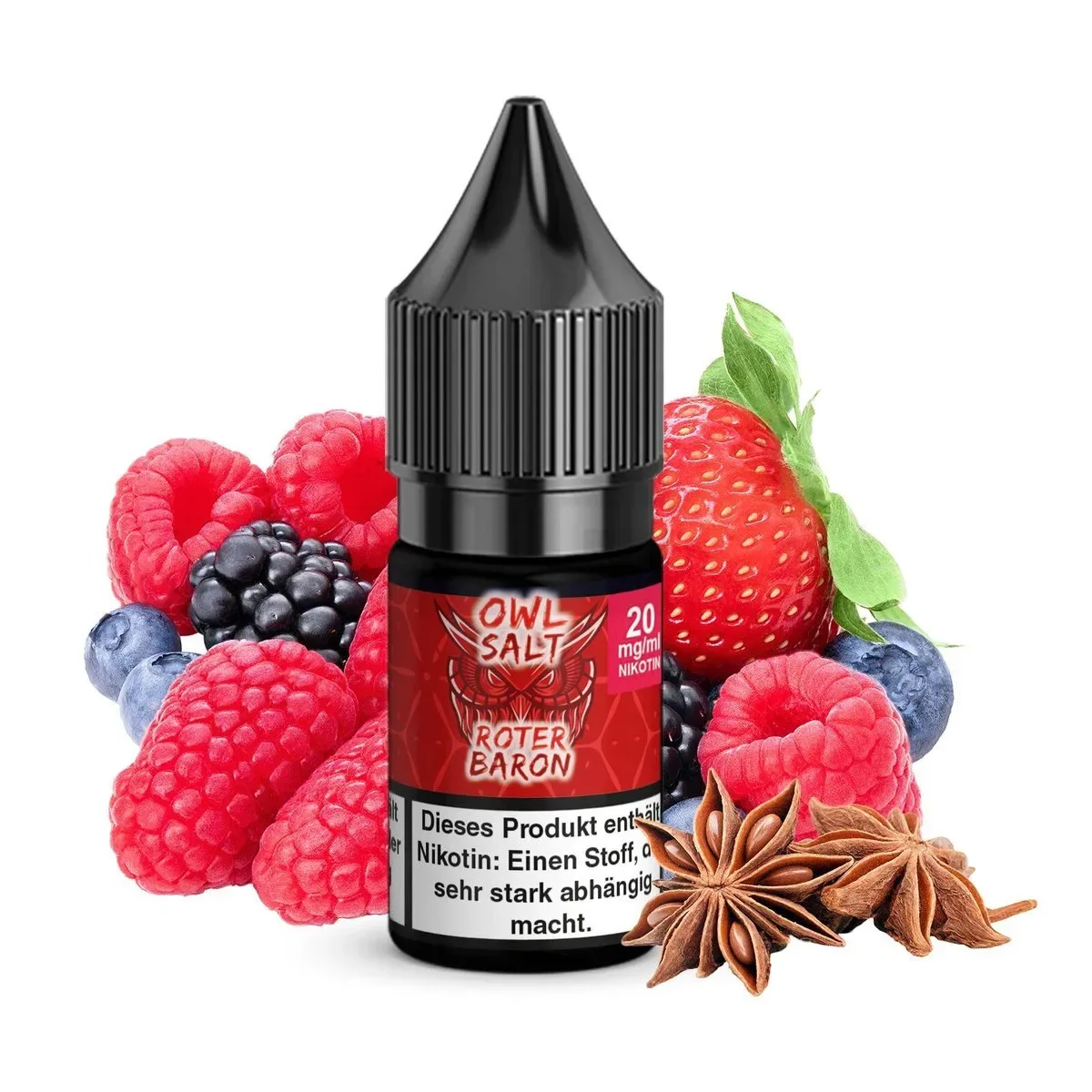 OWL Salt – Roter Baron – Nikotinsalz Liquid – 10ml – 20mg