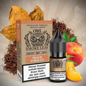 OWL Smoke Leaf – Nikotinsalz Liquid 10ml – Peach Tobacco-20mg/ml