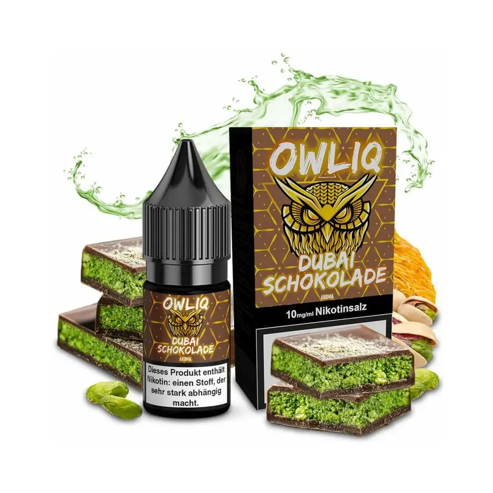 OWLIQ Nikotinsalz 10ml – Dubai Schokolade