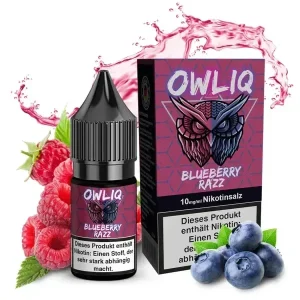 OWLIQ Nikotinsalz Liquid – Blueberry Razz 10ml