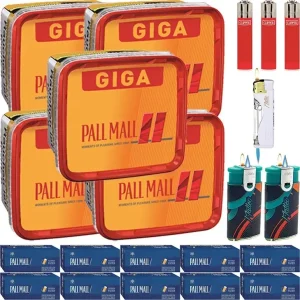 Pall Mall Allround Red 5 x Giga Box mit 2000 Xtra Size Hülsen