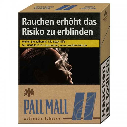 Pall Mall Authentic Blau XL ohne Zusätze (12×21)