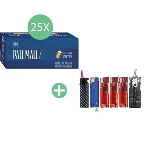 Pall Mall Blue Xtra Hülsen 25 x 200