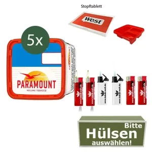 Paramount Volumentabak 5x Titan Box mit wählbaren Filterhülsen