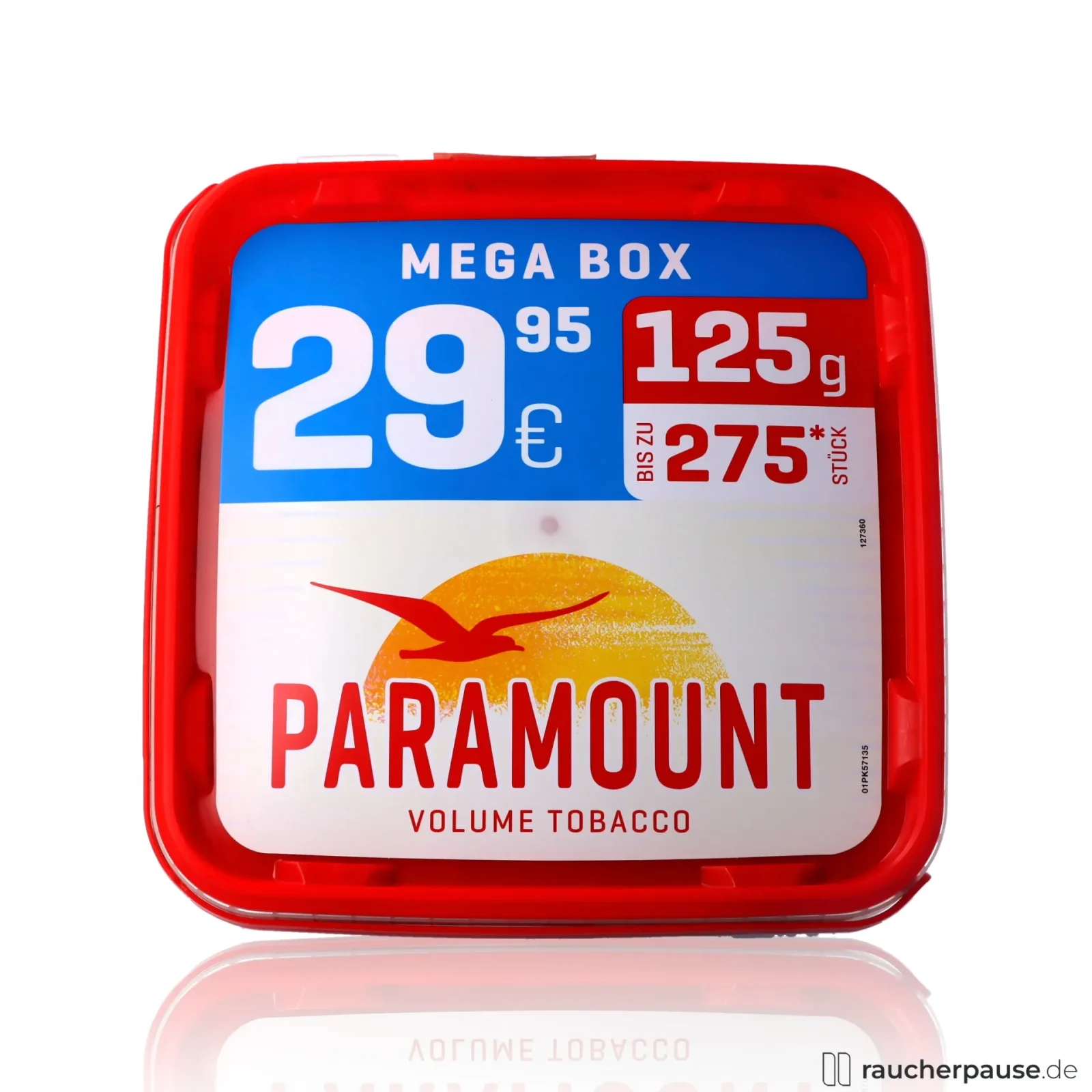 Paramount Volumentabak Mega Box 125g | American Blend | Vollwürzig Aroma
