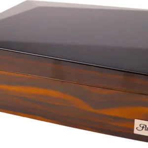 PASSATORE Humidor schwarz/Sandelholz glänzend,20-30 Zigarren