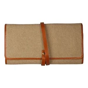 Passatore Pfeifen-Rollbeutel für 2 Pfeifen + Zubehör, Leder/Canvas