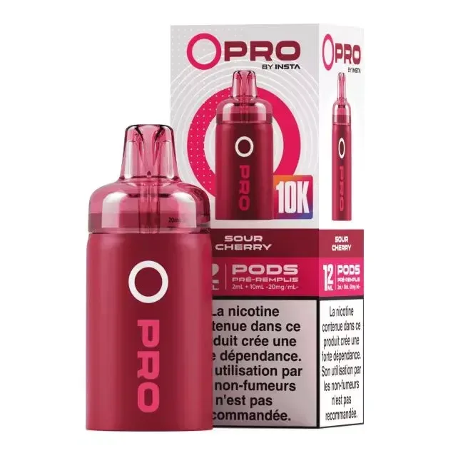 Patrone Puff Sour Cherry Opro IA 10000 – Par 1 – OPRO