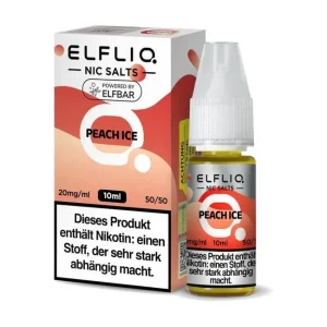 Peach Ice – Elfliq by Elfbar Nikotinsalz Liquid
