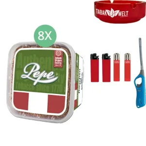 Pepe Rich Green 8 x 170g mit Aschenbecher