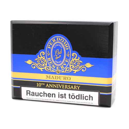Perdomo Zigarren 10th Anniversary Reserve Maduro Robusto 25Stk.