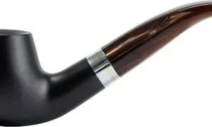 Pfeife Cesare Barontini „Elevato“ schwarz matt, Ring Acryl