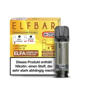 Pineapple Lemon Qi - Elf Bar - Elfa Prefilled Pod (2er-Pack)