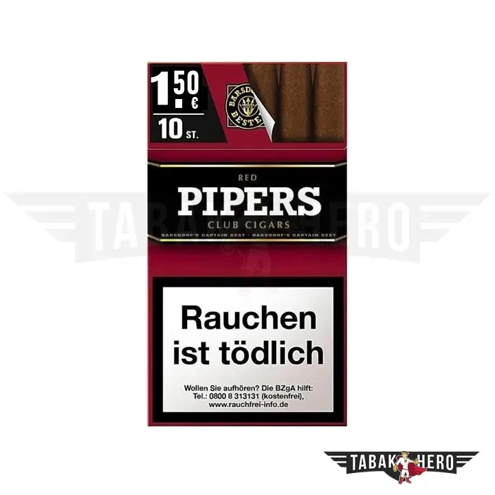 Pipers Little Cigars Zigarren Red (10 Stück)