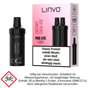 Pod Lite Cherry Cola Ice 20 mg/ml (2 Stück) – Linvo