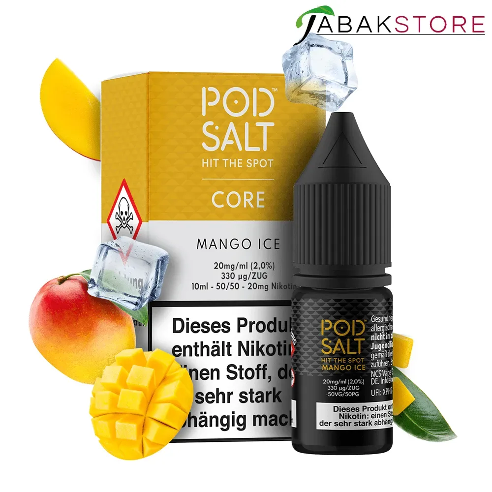 Pod Salt 10ml Liquid | Core | Mango Ice | 20mg
