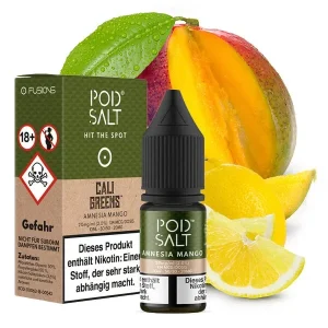 Pod Salt – Amnesia Mango – Nikotinsalz Liquid – 10ml – 20mg/ml