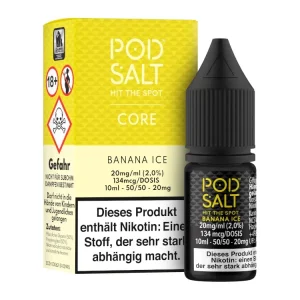 Pod Salt – Banana Ice – Nikotinsalz Liquid – 10ml – 11mg/ml