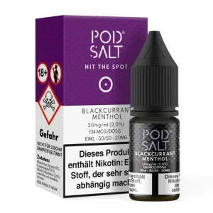 Pod Salt – Blackcurrant Menthol – 10ml Nikotinsalz Liquid