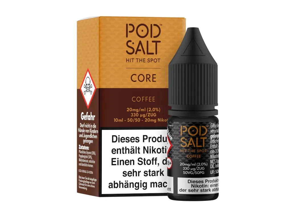 Pod Salt – Coffee – Nikotinsalz Liquid – 10ml – 20mg/ml