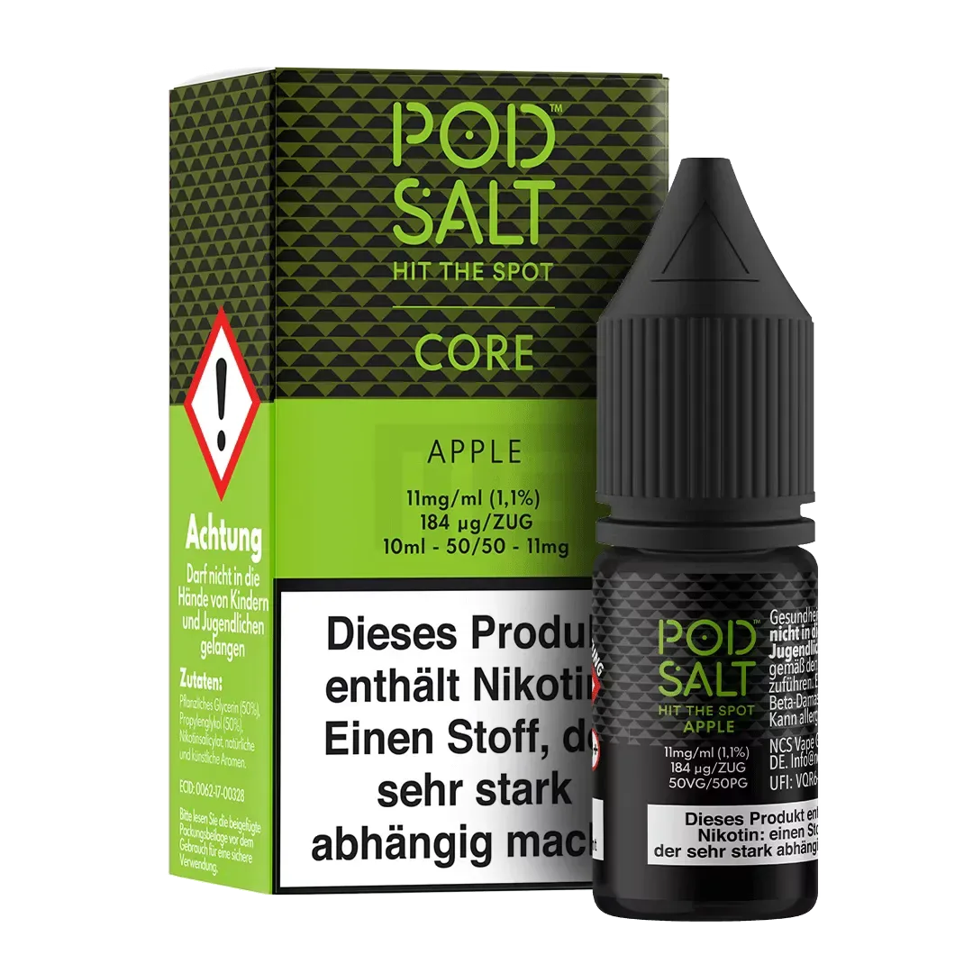 Pod Salt – Core – Apple – Nikotinsalz-Liquid – 10ml – 11mg