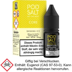 Pod Salt Core – Banana Ice – Nikotinsalz Liquid 20 mg/ml