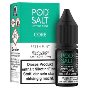 Pod Salt Core – Fresh Mint – E-Zigaretten Nikotinsalz Liquid