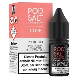 Pod Salt Core – Lychee Ice – E-Zigaretten Nikotinsalz Liquid